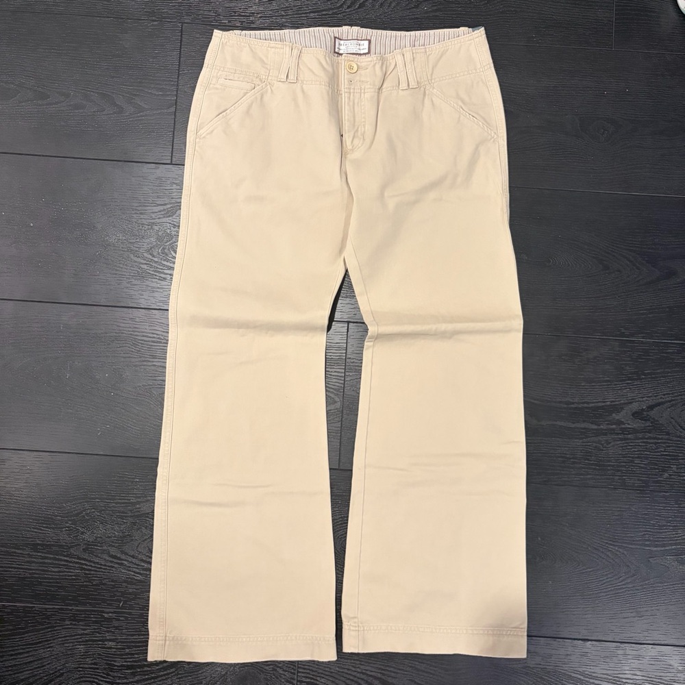 Abercrombie & Fitch Beige Boot Cut Pants
